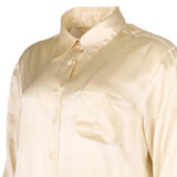 Armani Jeans Shirt - Medium Beige Silk