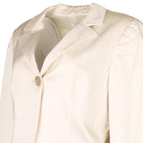 Marella Jacket - Large Cream Viscose Blend