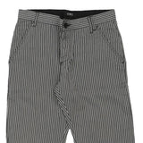 Costume National Striped Shorts - 30W 14L Black & White Cotton