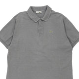 Made in France Lacoste Polo Shirt - XL Grey Cotton