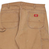 Dickies Carpenter Trousers - 38W 30L Brown Cotton