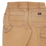 Dickies Carpenter Trousers - 32W 30L Beige Cotton