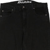 Dickies Trousers - 38W 33L Black Cotton