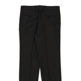 Hugo Boss Trousers - 34W 32L Black Wool Blend