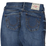 Jennie Curvy True Religion Skinny Jeans - 25W UK 4 Blue Cotton