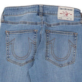 Jennie Curvy True Religion Skinny Jeans - 27W UK 8 Blue Cotton