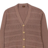 Unbranded Cardigan - Large Brown Acrylic Blend