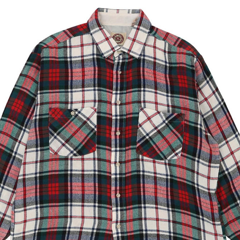 Windsor Checked Flannel Shirt - Large Multicoloured Cotton