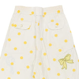 Age 16 Moschino Polka Dot Shorts - 28W 10L White Cotton