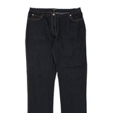 Elena Miro Embroidered Jeans - 36W UK 16 Dark Wash Cotton