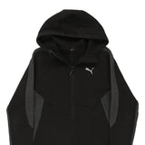 Age 11-12 Puma Hoodie - Large Black Cotton Blend