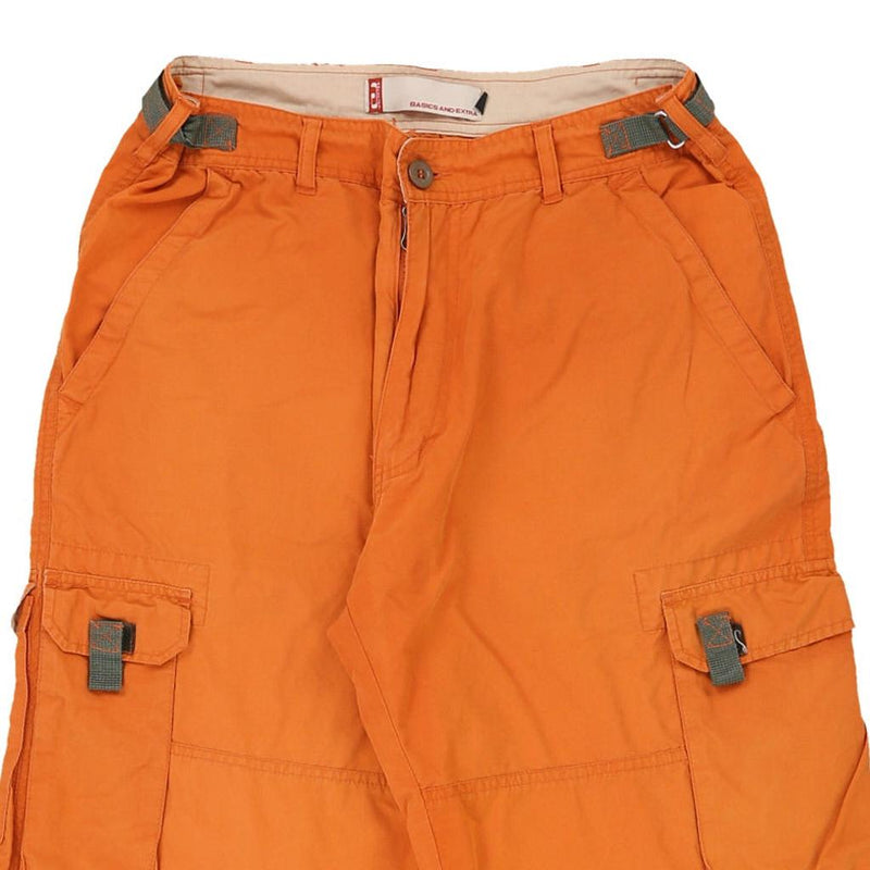 Unlimited Cargo Shorts - 30W 12L Orange Cotton