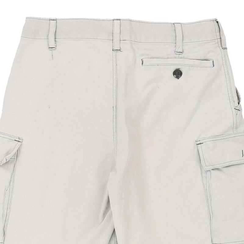Unbranded Cargo Shorts - 34W 11L White Cotton