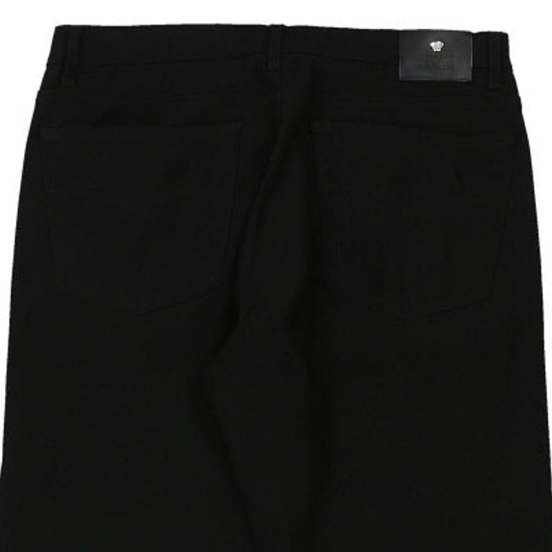 Versace Jeans Couture Trousers - 34W UK 14 Black Polyester Blend