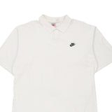 Vintage white Nike Polo Shirt - mens x-large