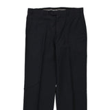 Armani Trousers - 34W 28L Black Wool