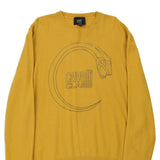 Cavalli Class Spellout Jumper - XL Yellow Virgin Wool
