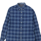 Tommy Hilfiger Checked Shirt - Small Blue Cotton