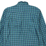 Rifle Checked Flannel Shirt - XL Blue Cotton