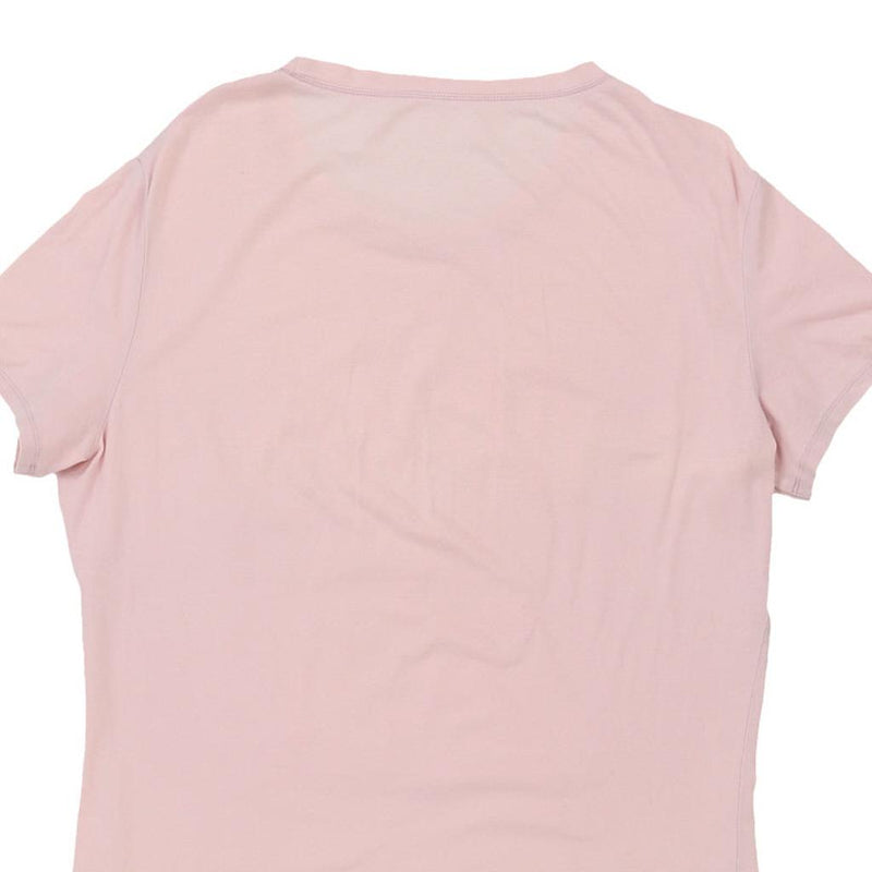 Armani Jeans T-Shirt - 2XL Pink Cotton Blend