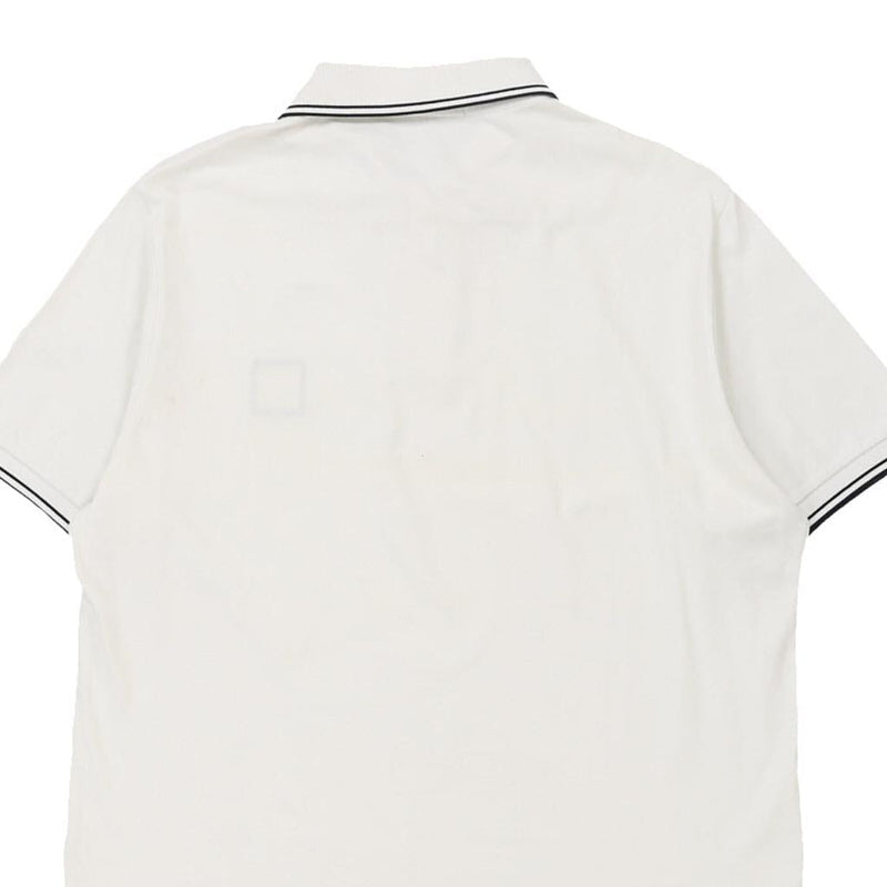 Stone Island Slim Fit Polo Shirt - Large White Cotton