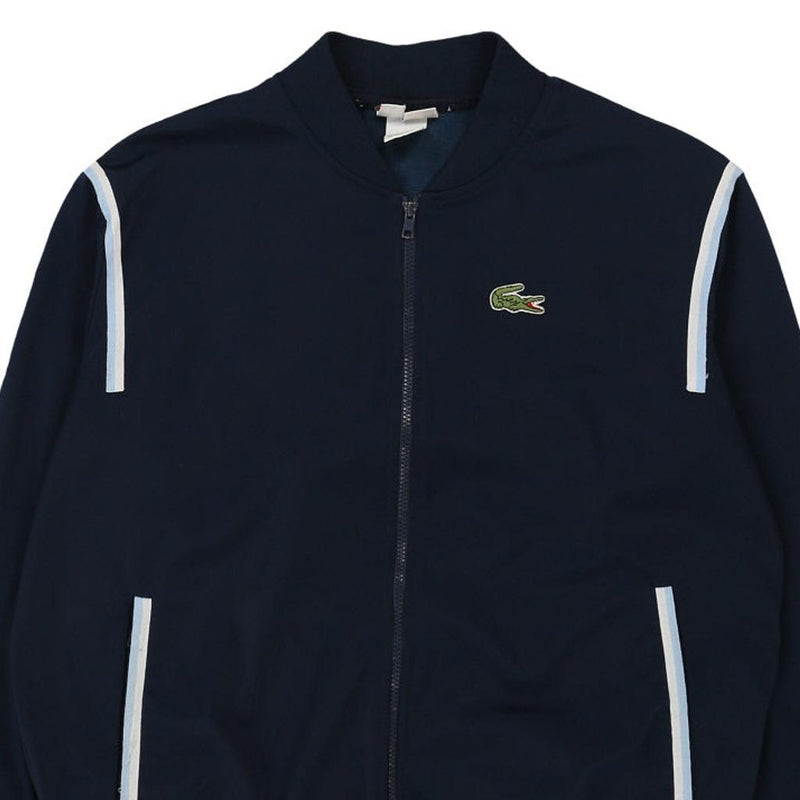 Lacoste Track Jacket - Small Navy Polyester