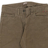 Napapijri Cord Trousers - 30W UK 8 Khaki Cotton