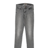 711 Levis Skinny Jeans - 28W UK 6 Grey Cotton Blend