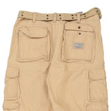 J.M.C Cargo Shorts - 36W 11L Beige Cotton