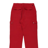 North Sails Cargo Trousers - 34W 33L Red Polyester
