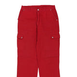 North Sails Cargo Trousers - 34W 33L Red Polyester