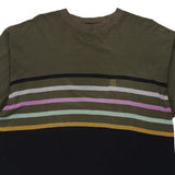 I Leopardi Striped T-Shirt - XL Khaki Cotton
