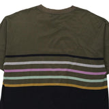 I Leopardi Striped T-Shirt - XL Khaki Cotton