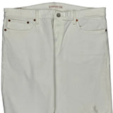 Levis Denim Shorts - 37W UK 20 White Cotton
