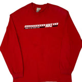 Vintage Nike Long Sleeve T-Shirt - XL Red Cotton