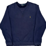 Polo By Ralph Lauren Sweatshirt - XL Navy Cotton Blend