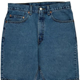 505 Levis Denim Shorts - 30W 10L Blue Cotton