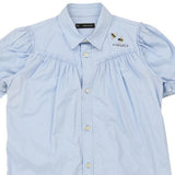 Dsquared2 Short Sleeve Shirt - Large Blue Cotton