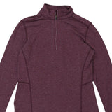 Carhartt 1/4 Zip - XS Purple Polyester