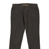 Hugo Boss Trousers - 36W 29L Brown Wool Blend