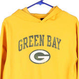 Green Bay Packers, Age 14 Reebok NFL Hoodie - XL Yellow Cotton Blend