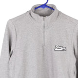 Age 12-14 Reebok 1/4 Zip - Medium Grey Cotton Blend