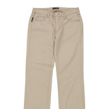 Armani Jeans Trousers - 30W UK 8 Beige Cotton