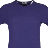 Versace T-Shirt - Medium Navy Cotton Blend