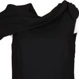 Derhy Midi Dress - Small Black Polyester