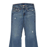 True Religion Flared Jeans - 36W UK 14 Blue Cotton