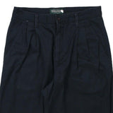 Benetton Trousers - 28W UK 10 Navy Cotton