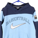 Age 12-13 Nike Hoodie - Large Blue Cotton Blend