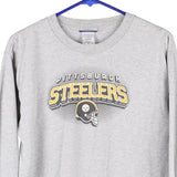 Age 10-12 Steelers Reebok NFL Sweatshirt - XL Grey Cotton