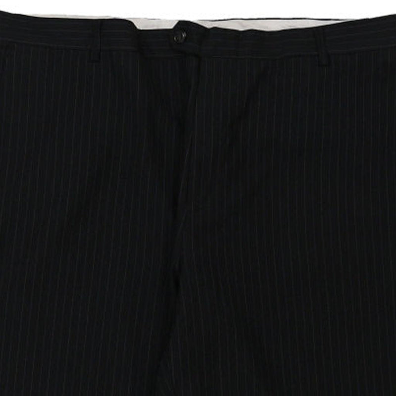 Versace Striped Trousers - 42W 28L Navy Cotton Blend